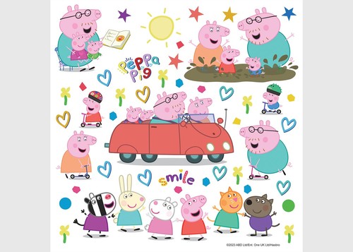Peppa pig auto adesivi - peppa,