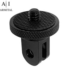 Adattatore per Treppiede 1/4"-20 in Alluminio per Fotocamera, Manico e Supporto