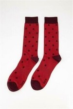 Bar III Mens Red Polka Dotted