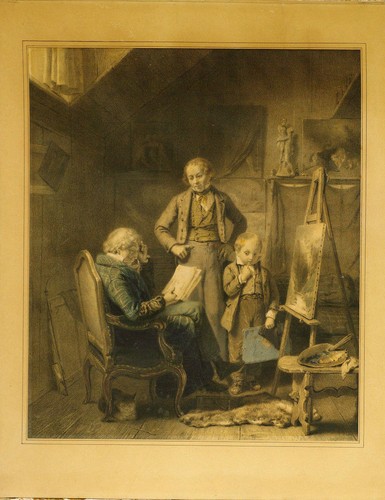 Lithographie 19ème atelier - lithographie, l'atelier
