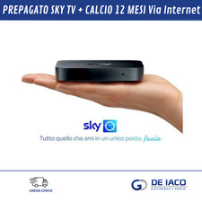 PREPAGATO SKY TV + CALCIO 12 MESI Via Internet