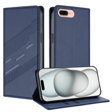 Per iPhone 8 Plus / 7 Plus Custodia per telefono in pelle retrò con portafoglio