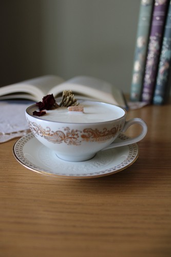 Candela cera soia tazza - di,