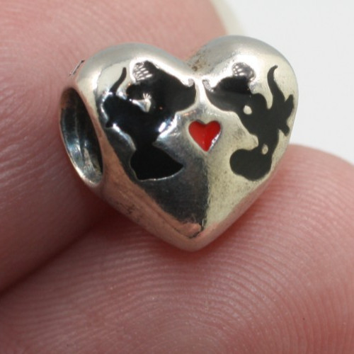 Charm cuore sterling 925 - cuore,