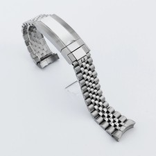 Bracciale Massiccio Presidenziale Argento 20MM 904L Acciaio Inox Chiusura Glide Lock