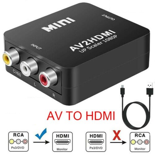 Adattatore convertitore rca - convertitore, av