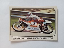 FIGURINA MOTO SPORT PANINI 1979 LAZZARINI KREIDLER VAN VEEN n 64 CON VELINA