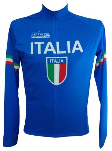 Maglia bici italia blu - bici,