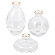 3 Pcs Vasi in Trasparente Vaso