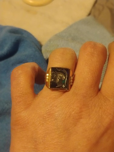 Anello iofx 10k oro ematite - anello,