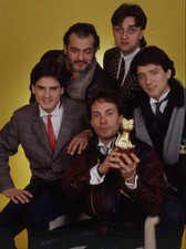 Italian band 'Stadio' posing