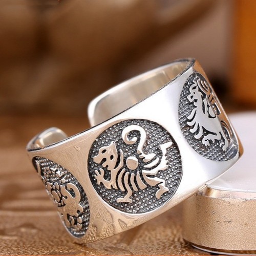 Anello quattro bestie divine - anello,