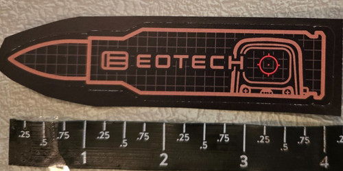 Adesivo eotech bullet rifle - adesivo,