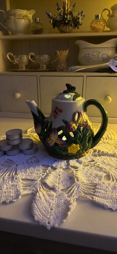 Teiera ceramica floreale - , 1