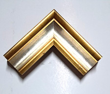 Cornice in legno ORO ARGENTO  per quadri,stampe,poster -LAR.60.ALT.44.BAT.25.MM