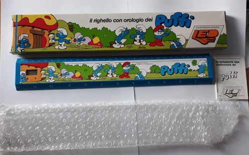 Puffi smurfs righello - puffi,
