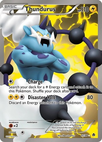 Thundurus 98 pokemon - -,
