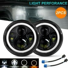 Coppia fari led rotondo 7 - coppia,