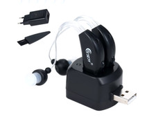 Apparecchio acustico, per anziani ricaricabile, non udenti ,con Base di ricarica