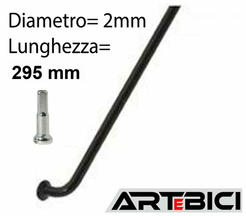 Raggi 295mm acciaio nero - raggi,