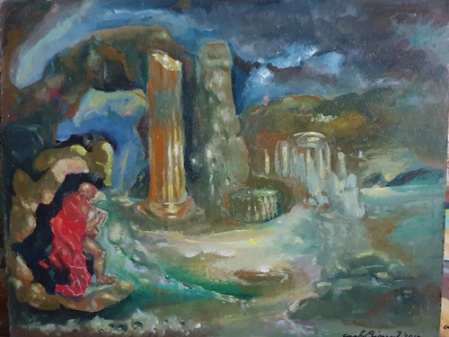 Dipinto olio bissanti - dipinto, a