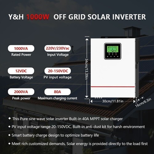 Inverter solare 1000w - solare, 12v