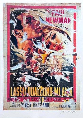 Mimmo rotella lassù qualcuno - rotella,,