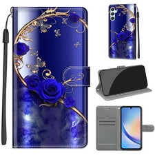 Blue Rose Wallet Case For