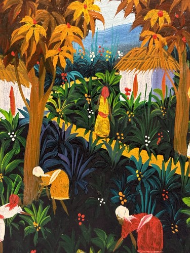 Vibrante villaggio haitiano - vibrante,