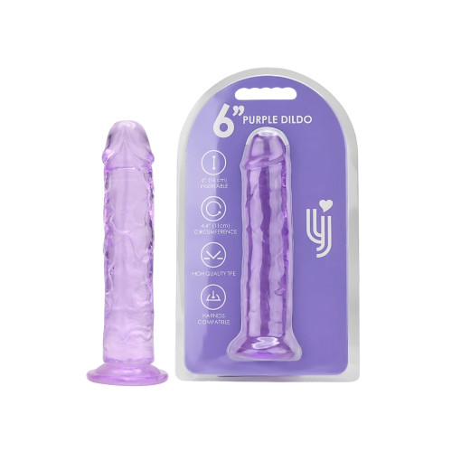 Fallo realistico dildo con - 6",