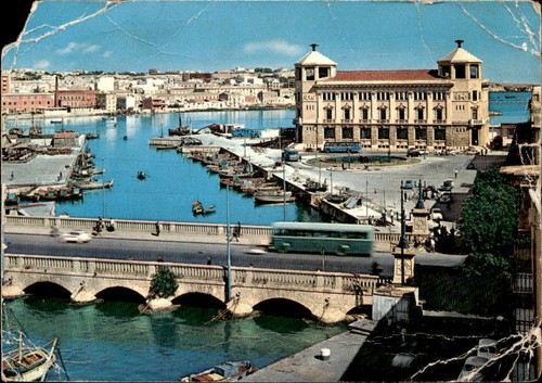 Cartolina siracusa ponte - cartolina,