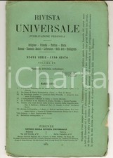 1872 RIVISTA UNIVERSALE
