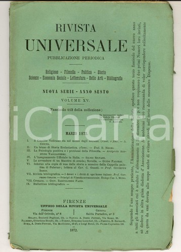 1872 rivista universale - 1872,