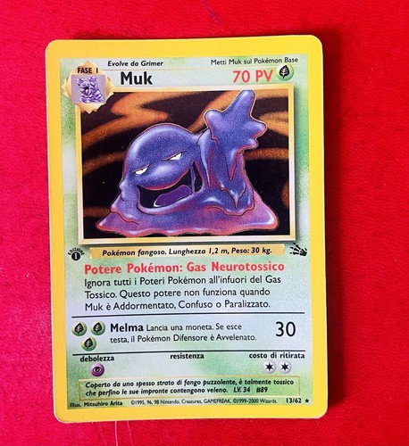 Lotto carte pokemon muk - pokemon,