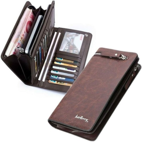 Portafoglio uomo lungo bifold