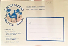 Cartolina commerciale TORREFAZIONE FRATELLI BOASI GENOVA CAFFè CRUDI 1930? (318)