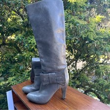 Stivali al ginocchio rosso