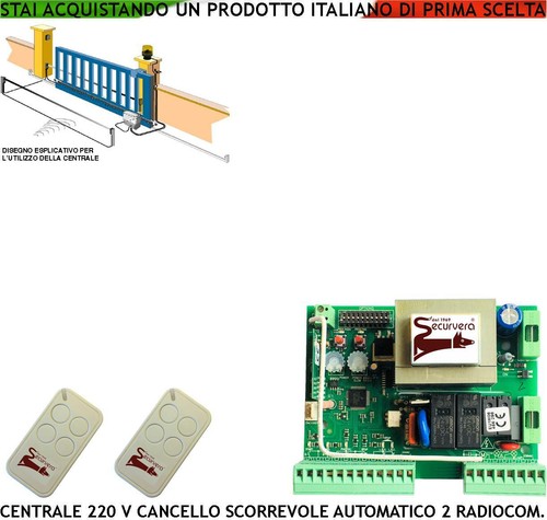 Centrale cancello scorrevole - cancello,