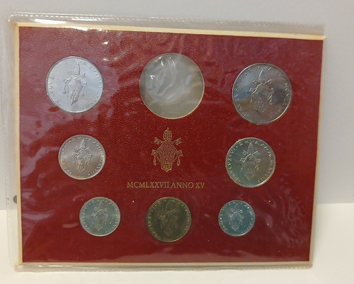 Vaticano monete serie - monete, 1977
