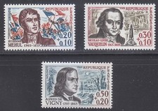 Francia 1963 MNH Mi 1439-1441