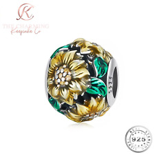 Ciondolo girasole vero argento