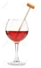 TERMOMETRO PER VINO O CHAMPAGNE CON CUSTODIA BOX IN LEGNO PER COLLEZIONISTI