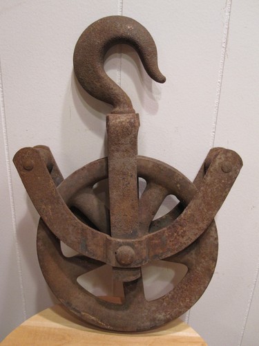 Antico unico ferro puleggia - antico,