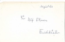 Erich Kästner canto tra le