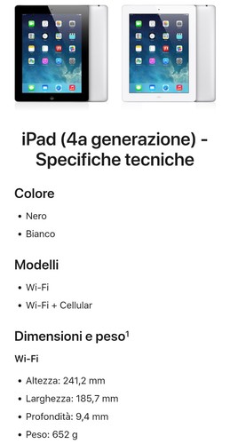Apple ipad 4ª - apple,