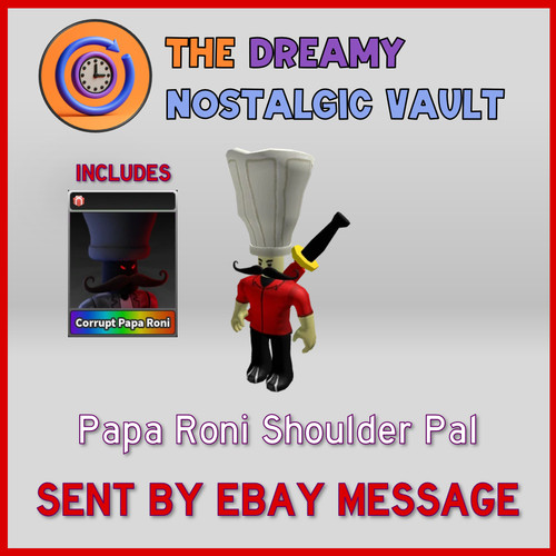 Roblox papa roni shoulder pal - papa,