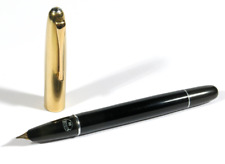 PRL) 1950's AURORA 88 GOLD PENNA STILOGRAFICA FOUNTAIN PEN 18K GOLD ORO OR NIB