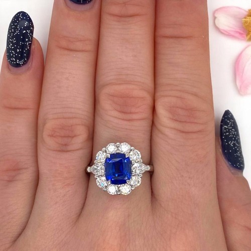 Anello tanzanite blu taglio - tanzanite,