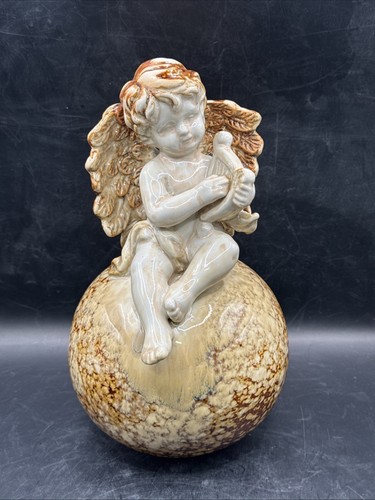 Cherubino europeo ceramica - europeo, in