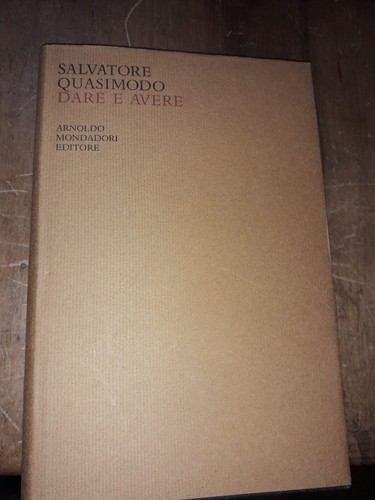 Salvatore quasimodo dare e - quasimodo,,